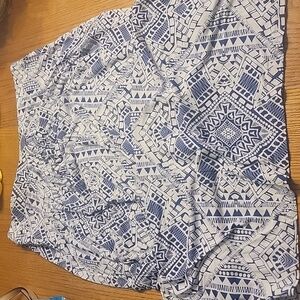 Maxi skirt, purple print, size L